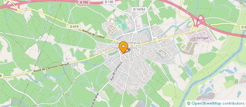 localisation de l'entreprise MONSIEUR OLIVIER POIRIER  SAINT-ANDRE-DE-SANGONIS