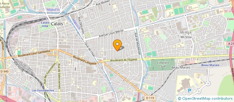 localisation de l'entreprise MONSIEUR OLIVIER POIRSON  CALAIS