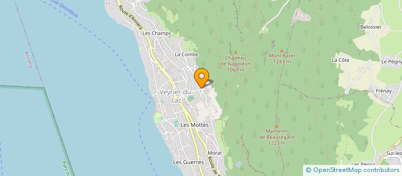 localisation de l'entreprise MONSIEUR OLIVIER PONS  VEYRIER-DU-LAC