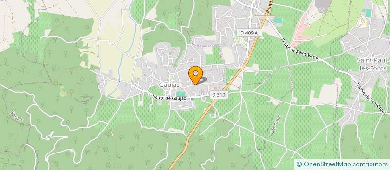 localisation de l'entreprise MONSIEUR OLIVIER PONTAUD  GAUJAC
