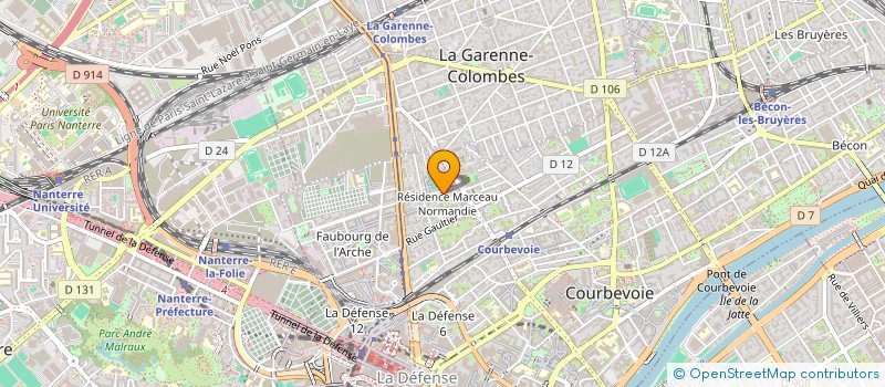 localisation de l'entreprise MONSIEUR OLIVIER POTONNIEE à COURBEVOIE