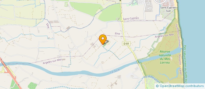 localisation de l'entreprise MONSIEUR OLIVIER POUGAULT  ARGELES-SUR-MER