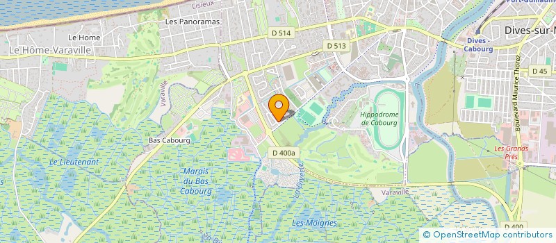 localisation de l'entreprise MONSIEUR OLIVIER POUJOL DE MOLLIENS  CABOURG