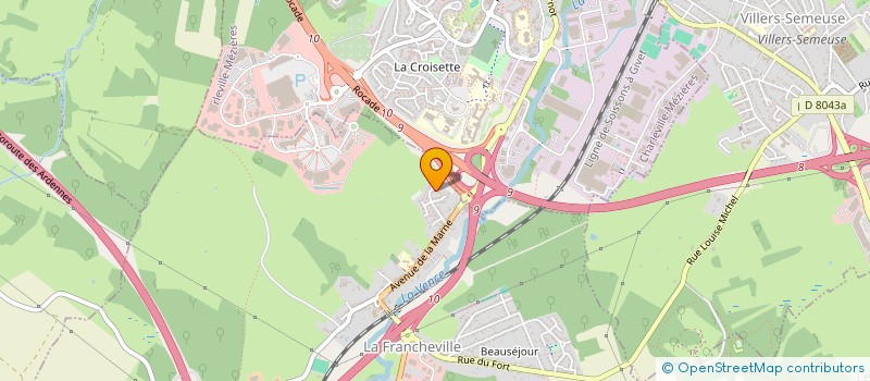 localisation de l'entreprise MONSIEUR OLIVIER POUPARD  LA FRANCHEVILLE