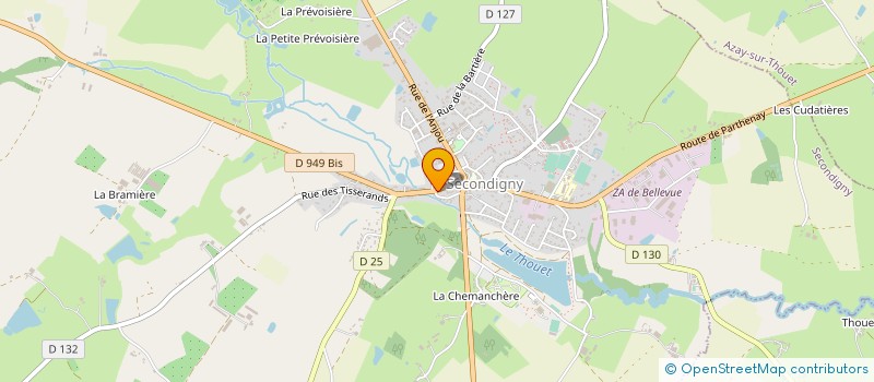 localisation de l'entreprise MONSIEUR OLIVIER POUQUET  SECONDIGNY