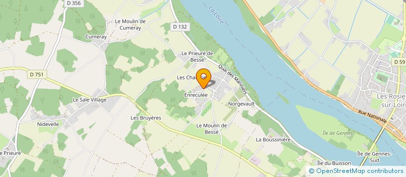 localisation de l'entreprise MONSIEUR OLIVIER POURSIN  GENNES-VAL-DE-LOIRE