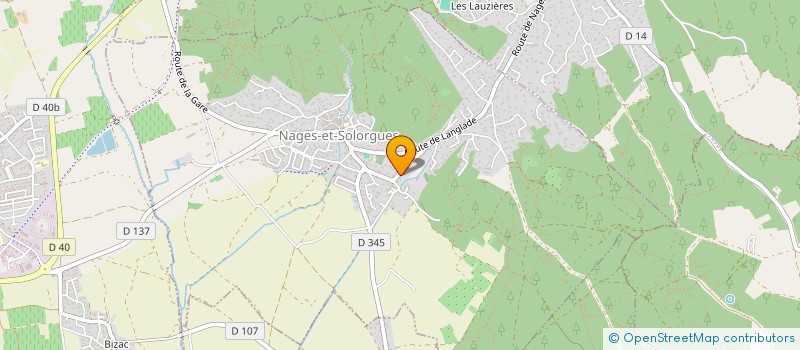 localisation de l'entreprise MONSIEUR OLIVIER POUYON  NAGES-ET-SOLORGUES