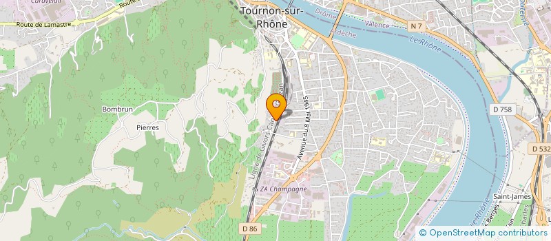 localisation de l'entreprise MONSIEUR OLIVIER POZIN à TOURNON-SUR-RHONE