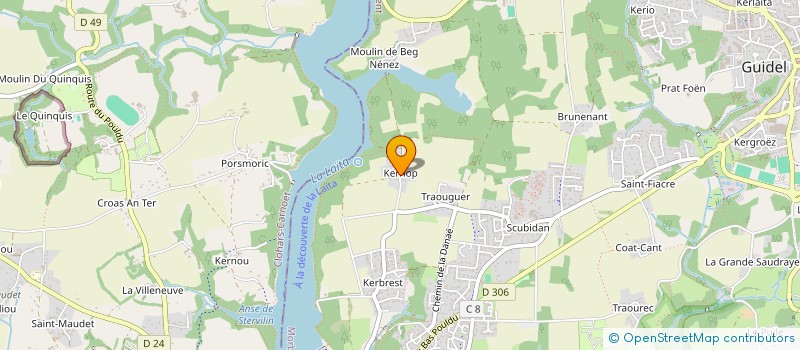 localisation de l'entreprise MONSIEUR OLIVIER PRADAL à GUIDEL