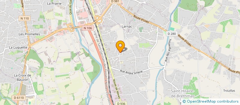 localisation de l'entreprise MONSIEUR OLIVIER PRAT  SAINT-HILAIRE-DE-BRETHMAS