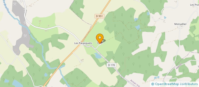 localisation de l'entreprise MONSIEUR OLIVIER PRECIGOUT à ANSAC-SUR-VIENNE