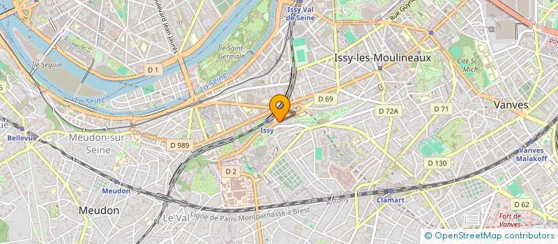 localisation de l'entreprise MONSIEUR OLIVIER PREVOST à ISSY-LES-MOULINEAUX