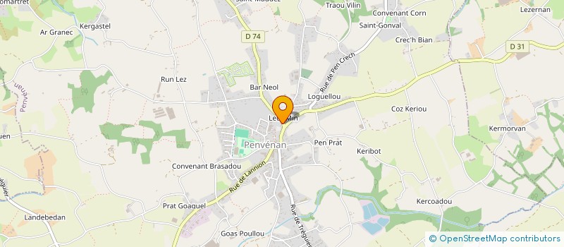 localisation de l'entreprise MONSIEUR OLIVIER PRIN  PENVENAN