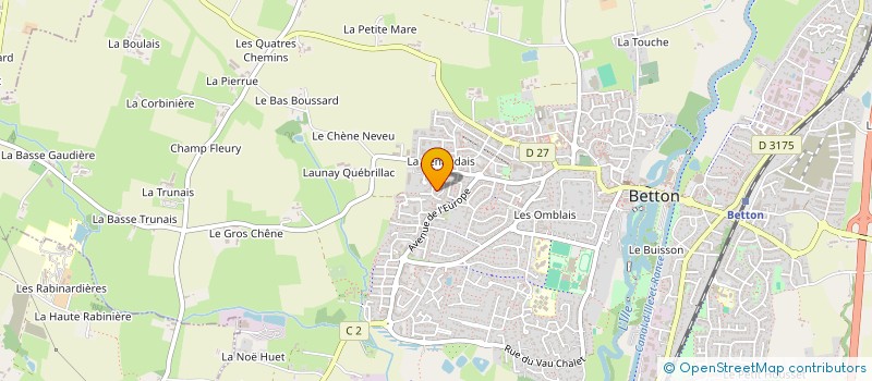 localisation de l'entreprise MONSIEUR OLIVIER PRODHOMME  BETTON