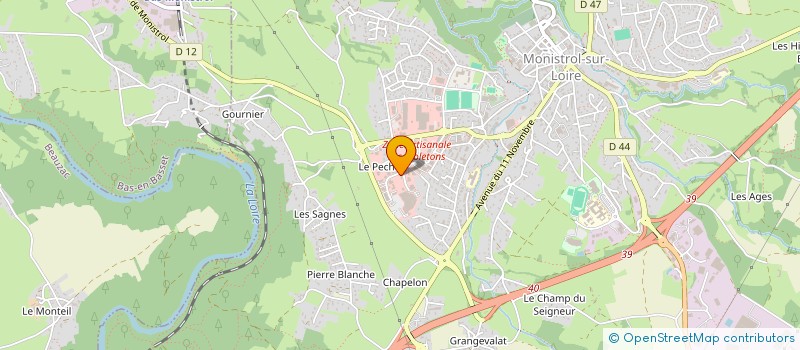 localisation de l'entreprise MONSIEUR OLIVIER PRORIOL  MONISTROL-SUR-LOIRE