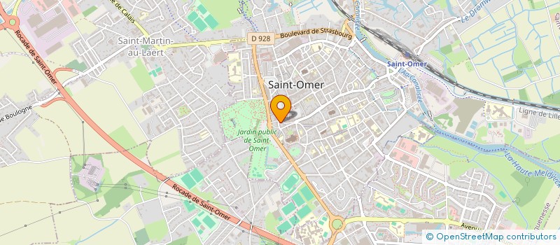 localisation de l'entreprise MONSIEUR OLIVIER PRUVOST  SAINT-OMER