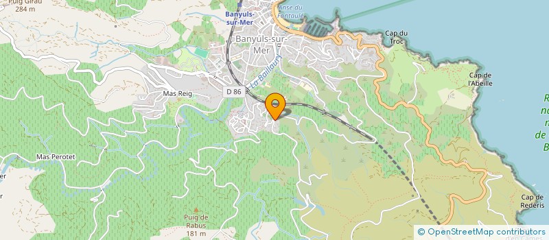 localisation de l'entreprise MONSIEUR OLIVIER PUVION  BANYULS-SUR-MER