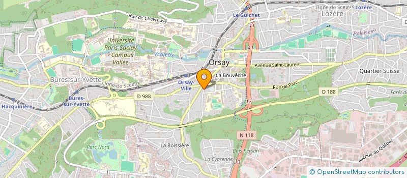 localisation de l'entreprise MONSIEUR OLIVIER QUARANTA  ORSAY