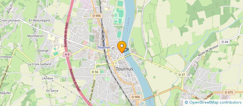 localisation de l'entreprise MONSIEUR OLIVIER QUATTROCCHI à TOURNUS
