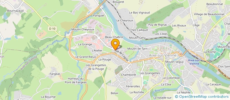 localisation de l'entreprise MONSIEUR OLIVIER QUIDEAU  AIXE-SUR-VIENNE