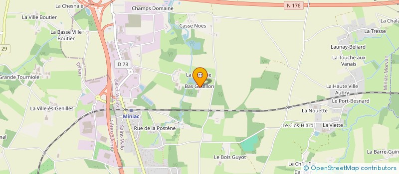 localisation de l'entreprise MONSIEUR OLIVIER QUIL  MINIAC-MORVAN