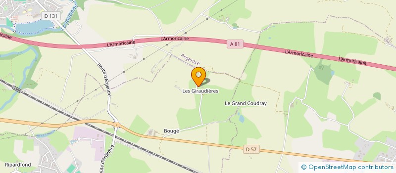 localisation de l'entreprise MONSIEUR OLIVIER RAGNEAU  LOUVIGNE