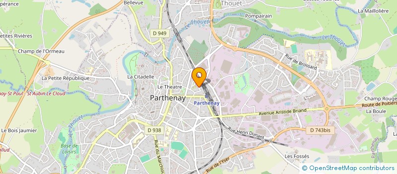 localisation de l'entreprise MONSIEUR OLIVIER RAMBAUD  PARTHENAY