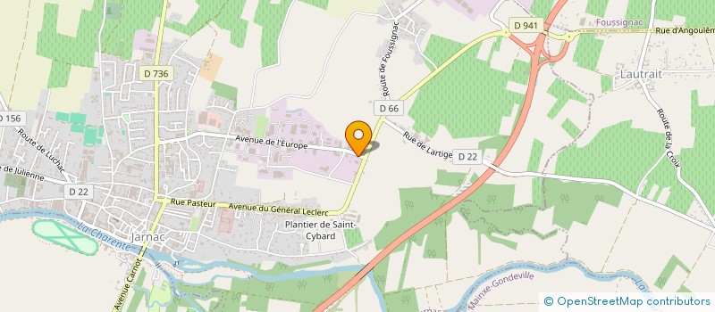 localisation de l'entreprise MONSIEUR OLIVIER RAMBAULT à JARNAC