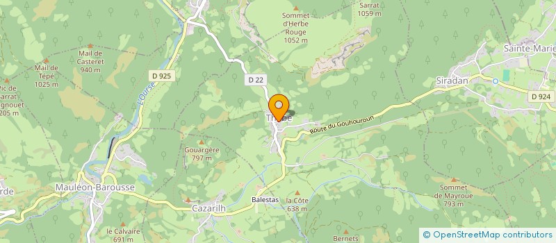 localisation de l'entreprise MONSIEUR OLIVIER RANDOUX  THEBE