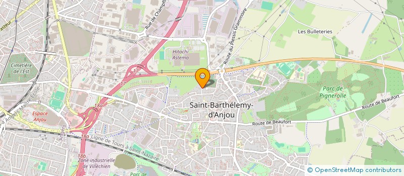 localisation de l'entreprise MONSIEUR OLIVIER RANTY  SAINT-BARTHELEMY-D'ANJOU