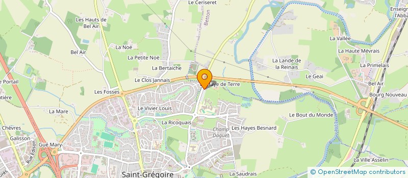 localisation de l'entreprise MONSIEUR OLIVIER RAOUX à SAINT-GREGOIRE