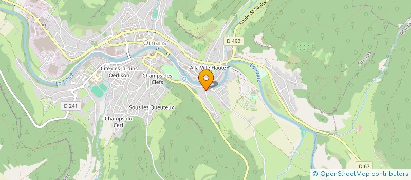 localisation de l'entreprise MONSIEUR OLIVIER RAQUIN  ORNANS