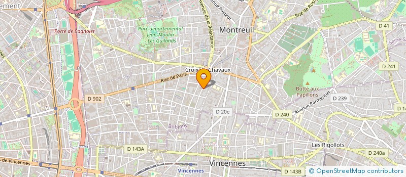 localisation de l'entreprise MONSIEUR OLIVIER RATSIMAMANGA à MONTREUIL