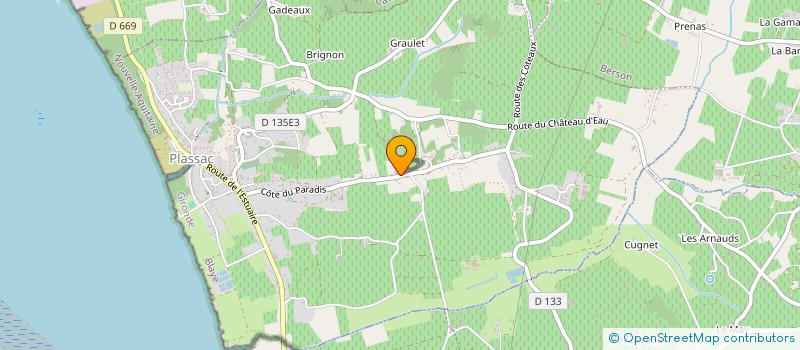 localisation de l'entreprise MONSIEUR OLIVIER RAYMOND à PLASSAC