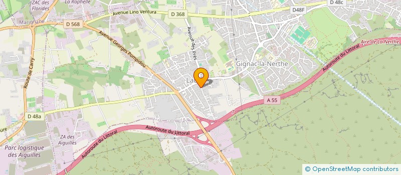 localisation de l'entreprise MONSIEUR OLIVIER RAYMOND à GIGNAC-LA-NERTHE
