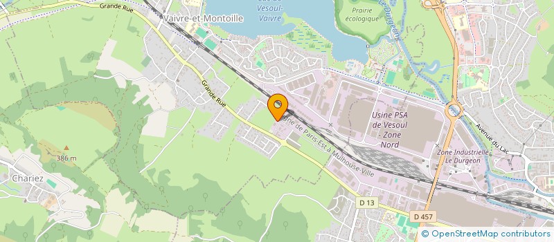 localisation de l'entreprise MONSIEUR OLIVIER REGNAUD  VAIVRE-ET-MONTOILLE