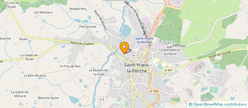 localisation de l'entreprise MONSIEUR OLIVIER RENARD à SAINT-YRIEIX-LA-PERCHE