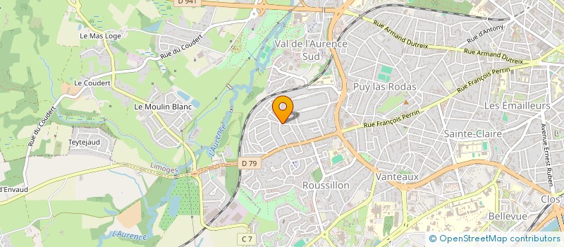 localisation de l'entreprise MONSIEUR OLIVIER RENAUD à LIMOGES