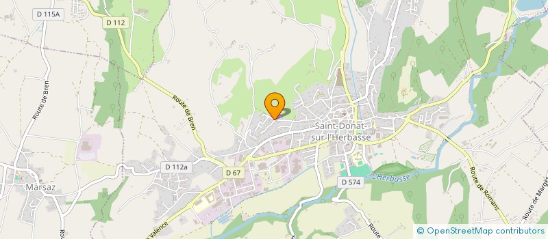 localisation de l'entreprise MONSIEUR OLIVIER RENCUREL  SAINT-DONAT-SUR-L'HERBASSE