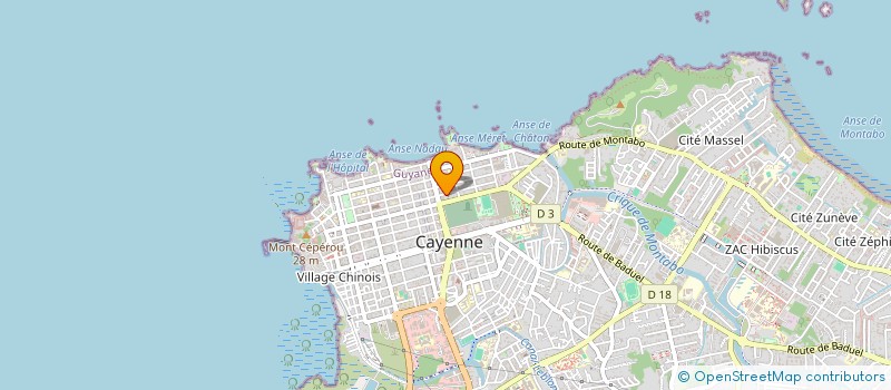 localisation de l'entreprise MONSIEUR OLIVIER RENE-LOUIS-ARTHUR  CAYENNE