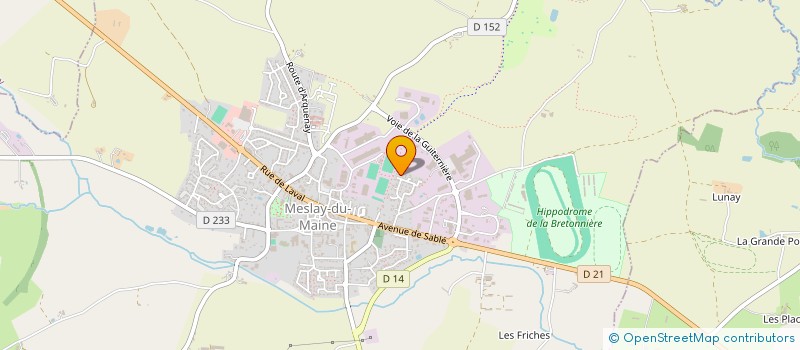 localisation de l'entreprise MONSIEUR OLIVIER RENIER  MESLAY-DU-MAINE