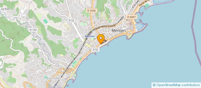 localisation de l'entreprise MONSIEUR OLIVIER REVERCHON à MENTON