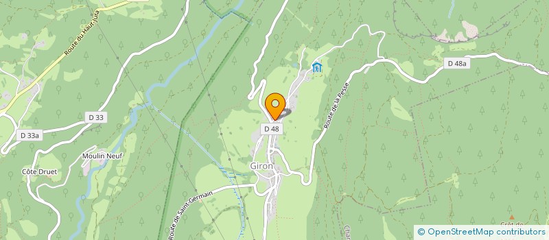 localisation de l'entreprise MONSIEUR OLIVIER REVILLET  GIRON