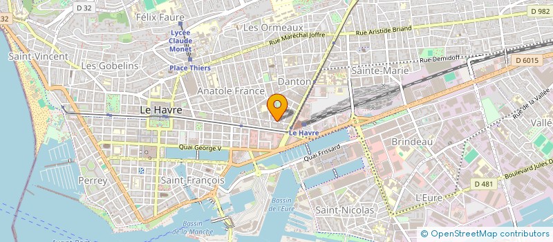 localisation de l'entreprise MONSIEUR OLIVIER REXANT  LE HAVRE