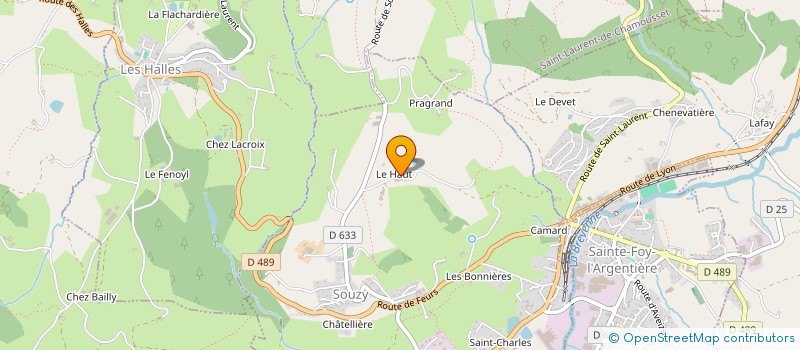 localisation de l'entreprise MONSIEUR OLIVIER REYNARD  SOUZY