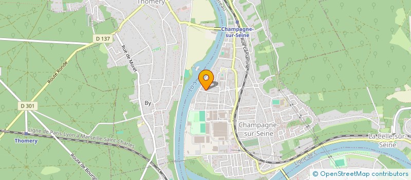 localisation de l'entreprise MONSIEUR OLIVIER REYNES  CHAMPAGNE-SUR-SEINE