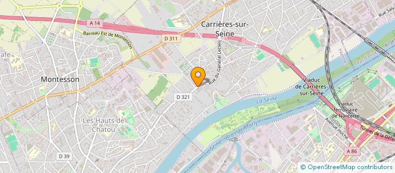 localisation de l'entreprise MONSIEUR OLIVIER RIANT  CARRIERES-SUR-SEINE