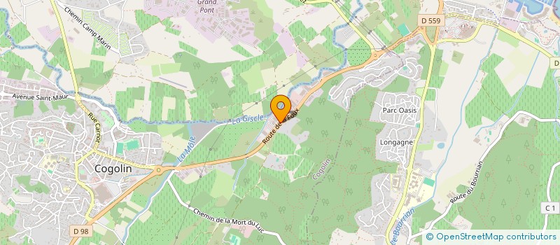 localisation de l'entreprise MONSIEUR OLIVIER RICHARD  COGOLIN