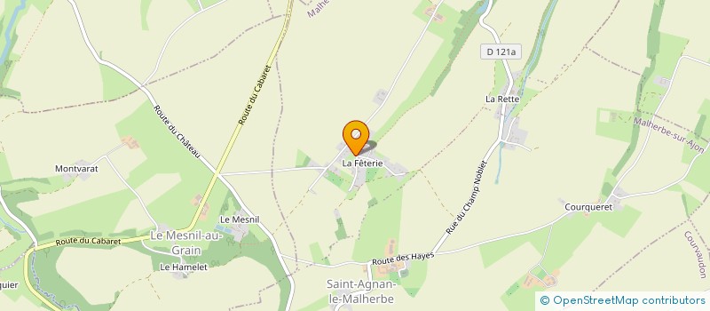 localisation de l'entreprise MONSIEUR OLIVIER RICHARD  MALHERBE-SUR-AJON