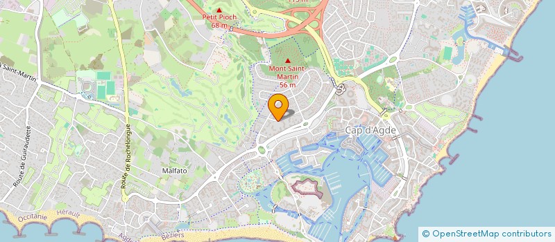 localisation de l'entreprise MONSIEUR OLIVIER RIFAUX  AGDE